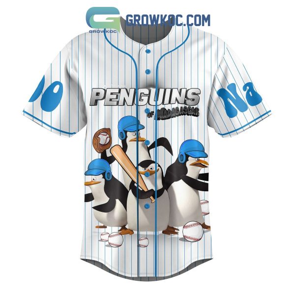 Penguins Of Madagascar Personalized Baseball Jersey