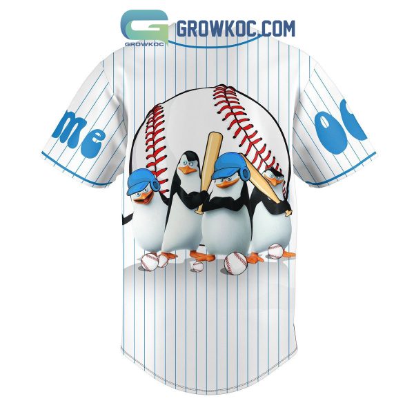 Penguins Of Madagascar Personalized Baseball Jersey