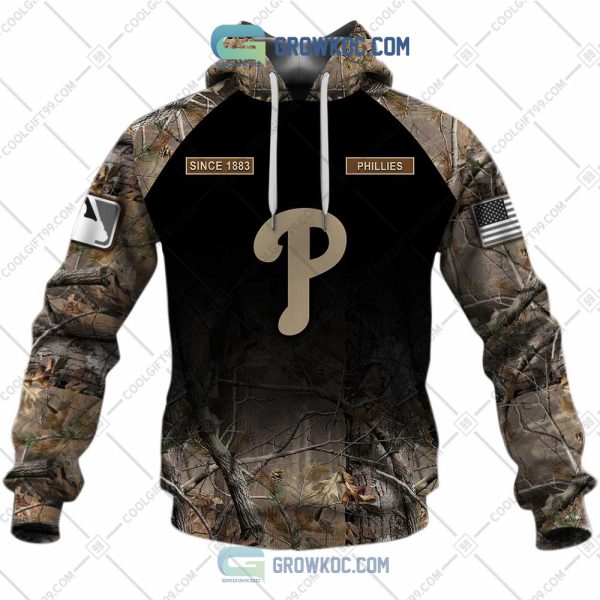 Philadelphia Phillies MLB Personalized Hunting Camouflage Hoodie T Shirt