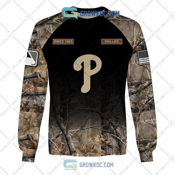 Philadelphia Phillies MLB Personalized Hunting Camouflage Hoodie T Shirt