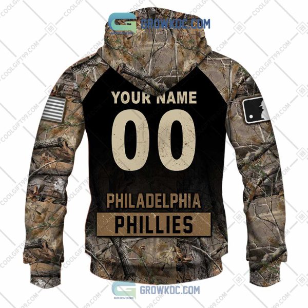 Philadelphia Phillies MLB Personalized Hunting Camouflage Hoodie T Shirt