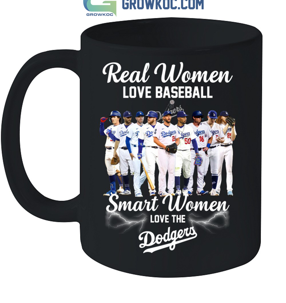Real Women Love Baseball Smart Women Love The Los Angeles Dodgers Girl  Vintage Shirt, hoodie, sweater and long sleeve