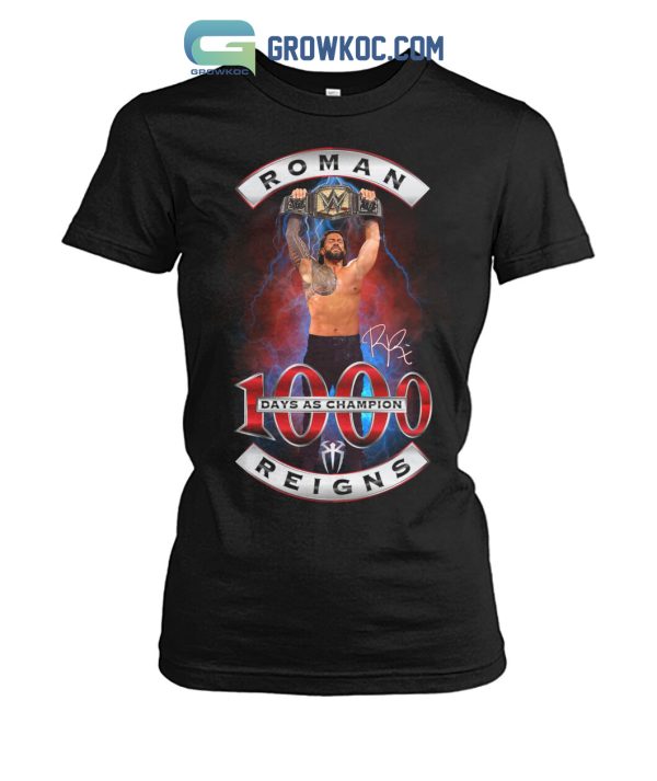 Roman Reigns 1000 Days As Champion T Shirt