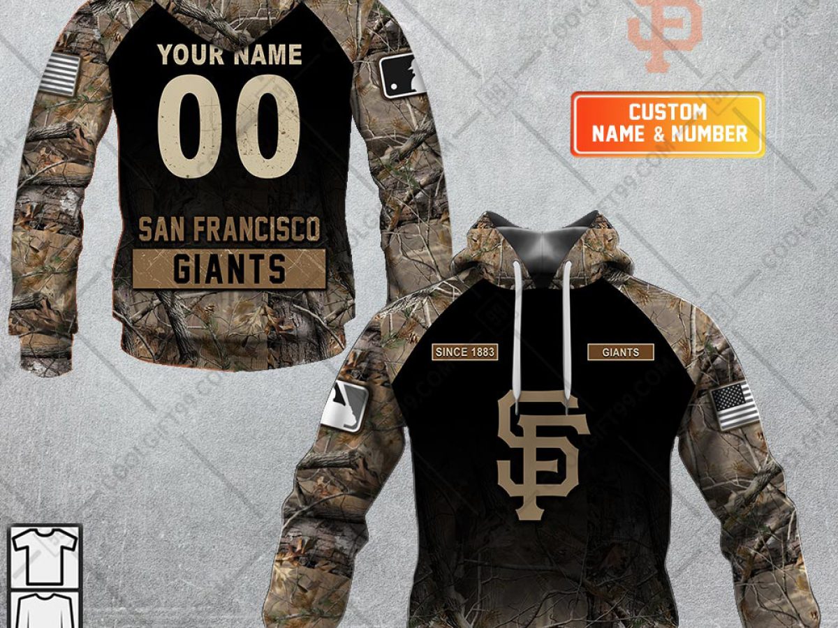 San Francisco Giants Custom Name & Number Baseball Jersey Shirt