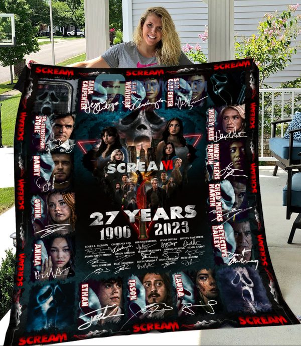 Scream VI 27 Years 1996 2023 Horror Movies Fleece Blanket Quilt