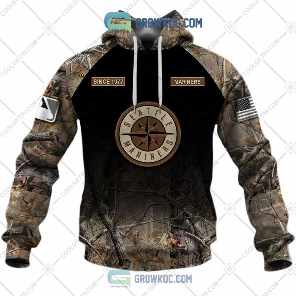 Seattle Mariners MLB Personalized Hunting Camouflage Hoodie T Shirt