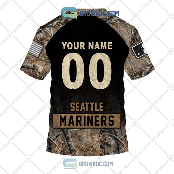 Seattle Mariners MLB Personalized Hunting Camouflage Hoodie T Shirt