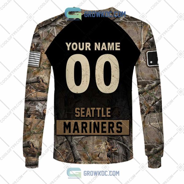 Seattle Mariners MLB Personalized Hunting Camouflage Hoodie T Shirt