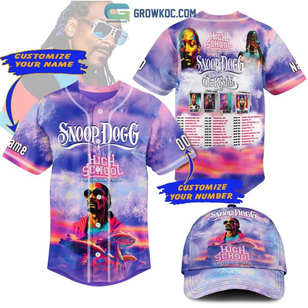 Snoop Dogg High School Reunion Tour Personalized Baseball Jersey