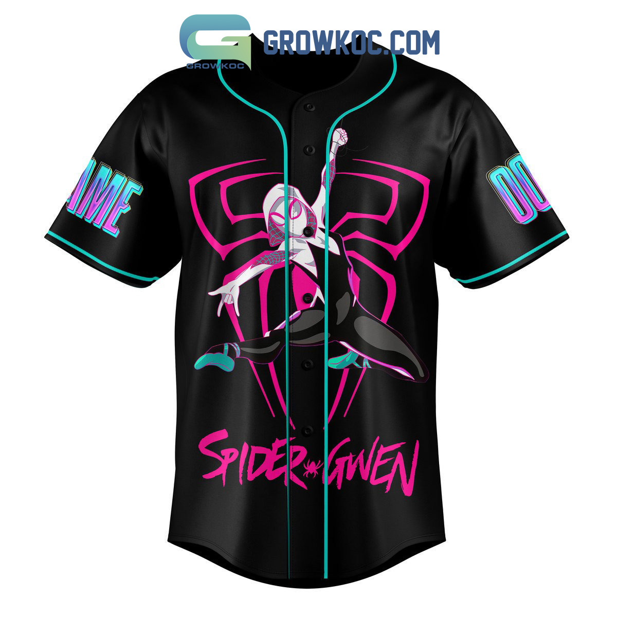 Spider Gwen Across The Spider Verse Personalized Baseball Jersey