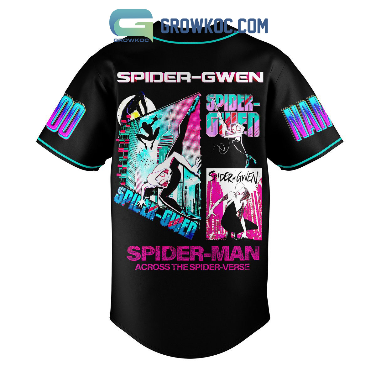 Spider Gwen Across The Spider Verse Personalized Baseball Jersey