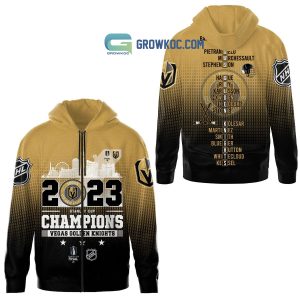 Stanley Cup 2023 NHL Champions Vegas Golden Knights Best Team Gold Black Design Hoodie T Shirt