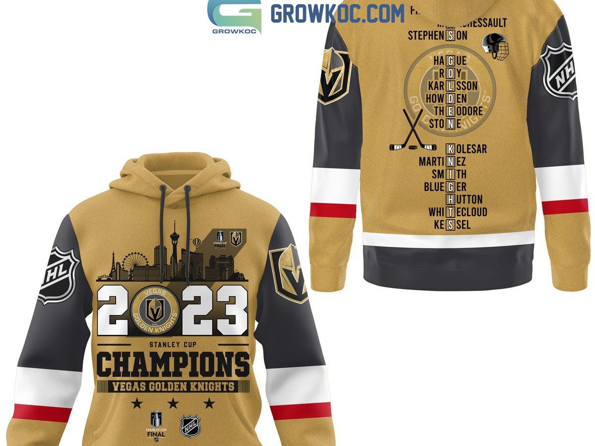 Stanley Cup 2023 NHL Champions Vegas Golden Knights Best Team Gold