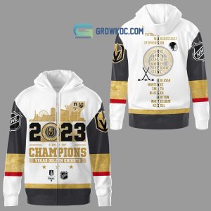 Stanley Cup 2023 NHL Champions Vegas Golden Knights Best Team White Design Hoodie T Shirt