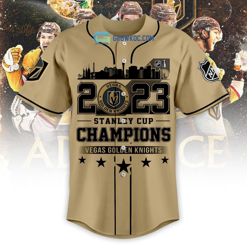 Stanley Cup Champions Vegas Golden Knights Baseball Jersey Growkoc