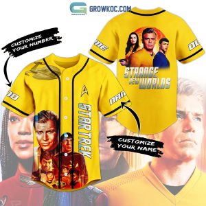 Star Trek Strange New Worlds TV Series Yellow Design Personalized Baseball Jersey