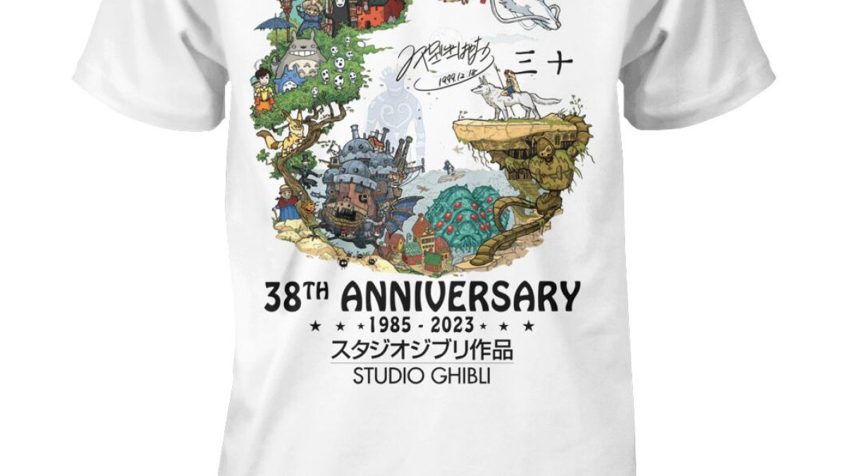 Studio Ghibli 38 Years Memories 1985 2023 T Shirt - Growkoc