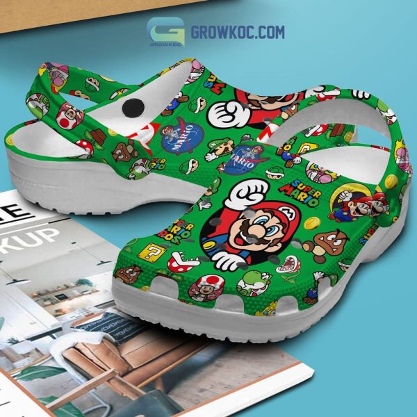 Super Mario Bros 38th Anniversary Green Design Crocs