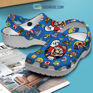 Super Mario Bros Blue Design Crocs
