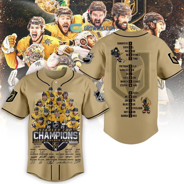 Super Team Vegas Golden Knights NHL Stanley Cup Champions 2023 Baseball Jersey