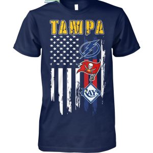 Tampa Bay Lightning Buccaneers Rays 4th July T Shirt