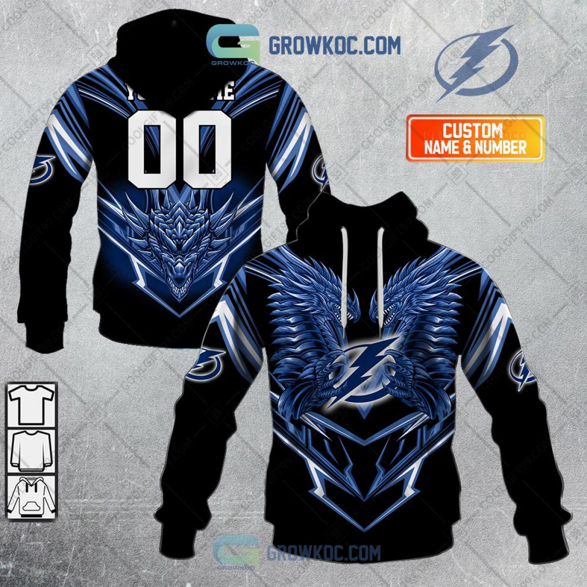 Custom Tampa Bay Lightning Unisex Shirt Christmas NHL Hoodie 3D