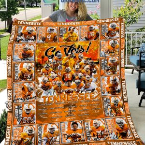Tennessee Volunteers football Go Vols Fleece Blanket Quilt