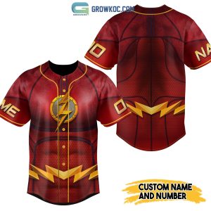 The Flash DC Marvel Studios Personalized Custom Baseball Jersey