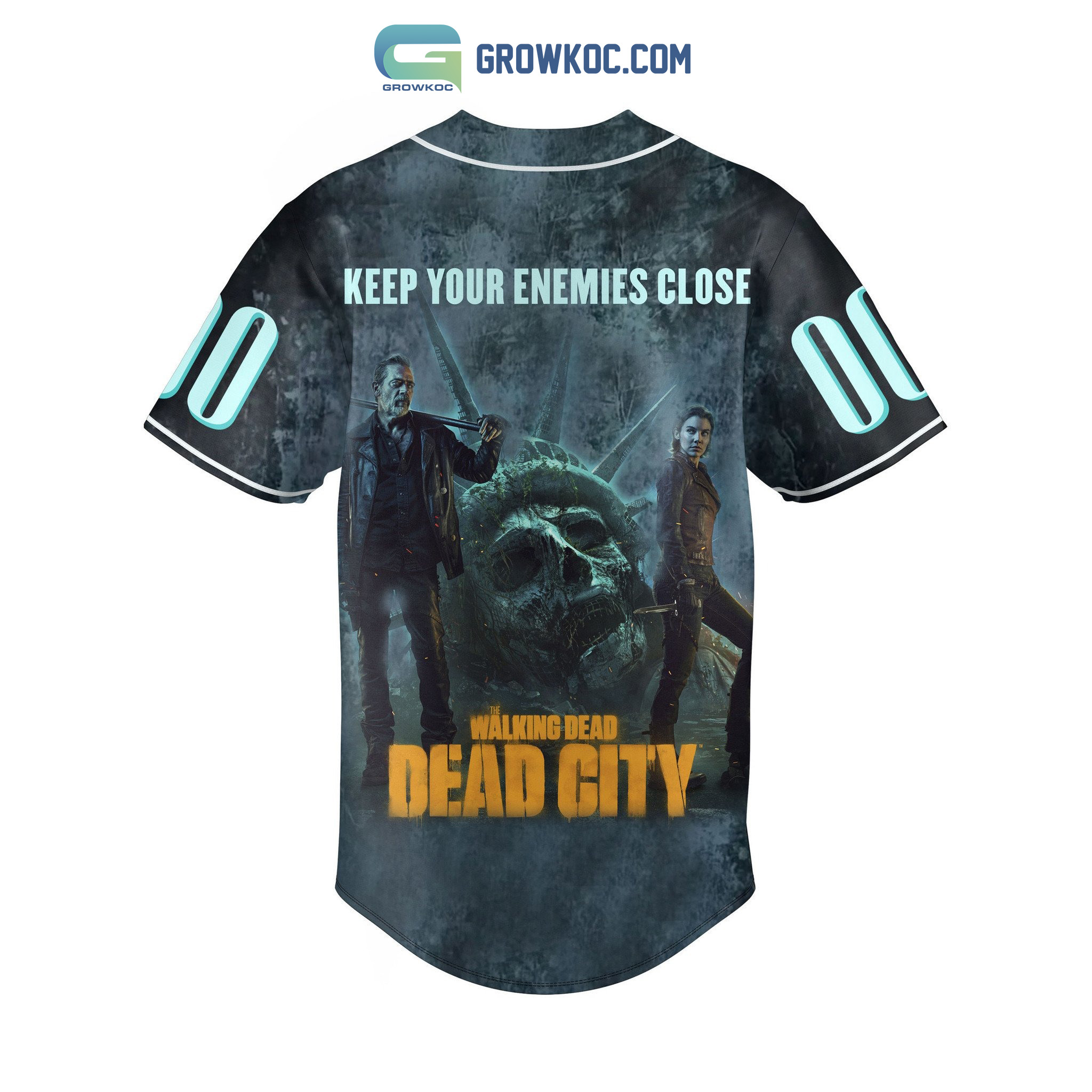 The Walking Dead City Keep Your Enemies Close Personalized Baseball Jersey