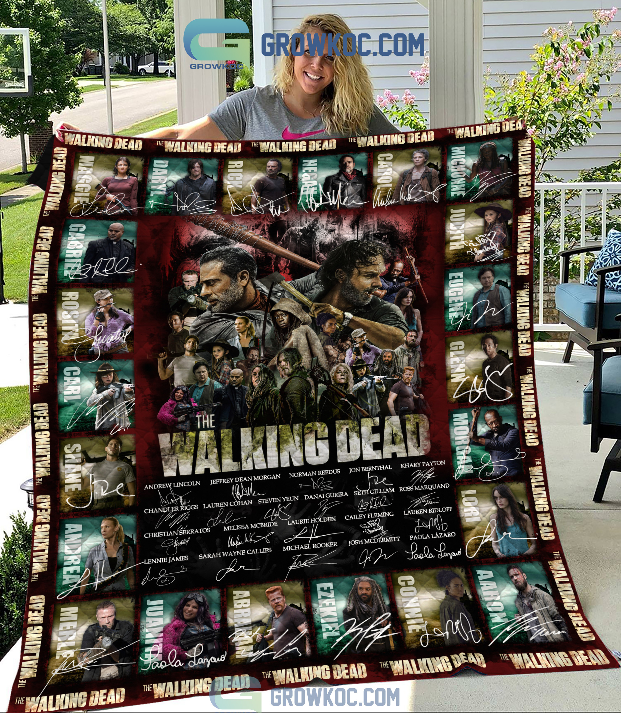 The Walking Dead Horror Movies Fleece Blanket Quilt