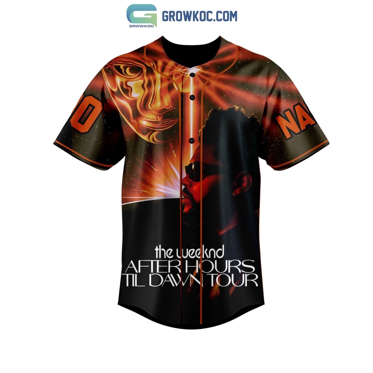 The Weeknd After Hours Til Dawn Tour Personalized Baseball Jersey - Growkoc