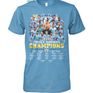 Treble Winners Champions 2023 Manchester City The Citizens T Shirt