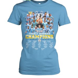 Treble Winners Champions 2023 Manchester City The Citizens T Shirt