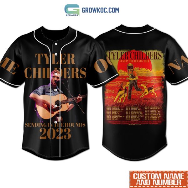 Tyler Childers Sending In The Hounds Tour 2023 Personalized Baseball Jersey