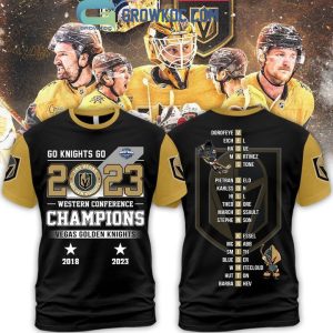 Vegas Golden Go Knights Go 2023 Champions Black Hoodie T Shirt