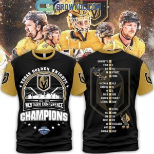 Vegas Golden Knights 2022 2023 Western Conference Champions Black Hoodie T Shirt