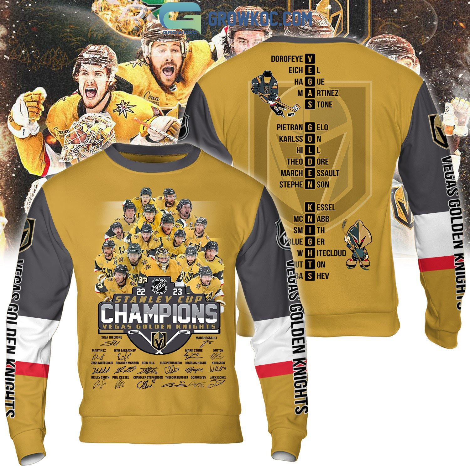 Design 2023 Stanley Cup Champions Vegas Golden Knights Shirt, hoodie,  sweater, long sleeve and tank top