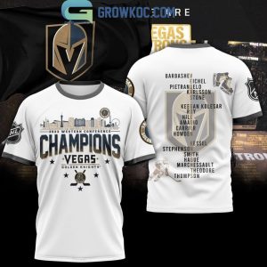 Vegas Golden Knights Champions 2023 Western Conference White Hoodie T Shirt
