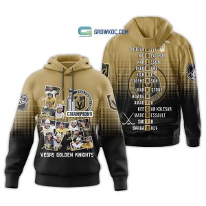 Vegas Golden Knights Love Black Gold Design Team Stanley Cup Champions Hoodie T Shirt