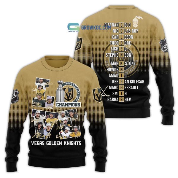 Vegas Golden Knights Love Black Gold Design Team Stanley Cup Champions Hoodie T Shirt