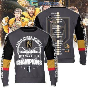 Vegas Golden Knights NHL Stanley Cup 2023 Champions Go Knights Grey Design Hoodie T Shirt