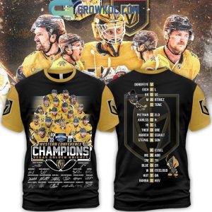 Vegas Golden Knights NHL Team Western Conference Champions Black Hoodie T Shirt