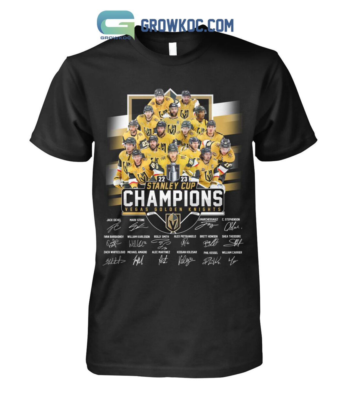 2023 Stanley Cup Champions Vegas Golden Knights Metallic Black Out