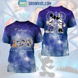 Walt Disney 100th Anniversary Mickey Donal Duck Hoodie T Shirt