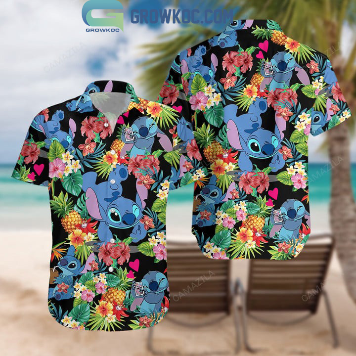Walt Disney Stitch Ohana Hawaiian Shirt