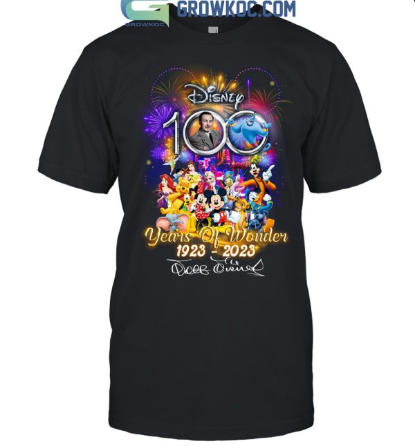 Walt Disney World 100 Years Of Wonder 1923-2023 T Shirt