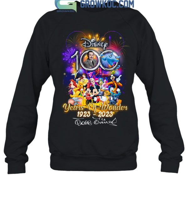 Walt Disney World 100 Years Of Wonder 1923-2023 T Shirt