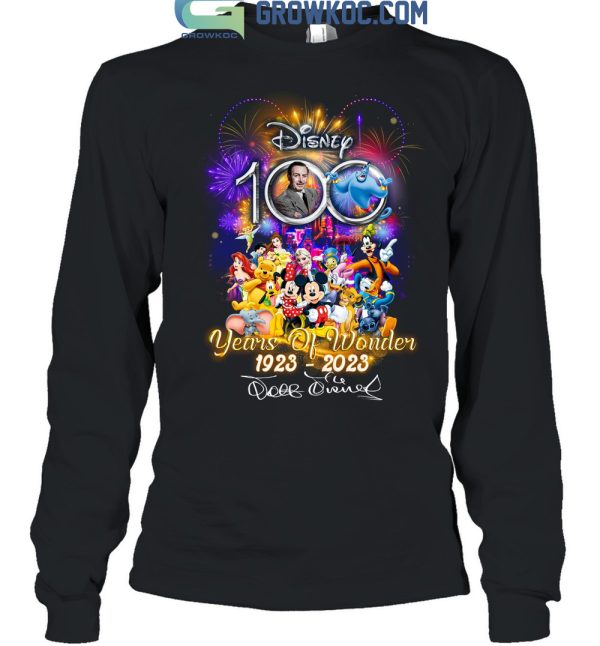 Walt Disney World 100 Years Of Wonder 1923-2023 T Shirt