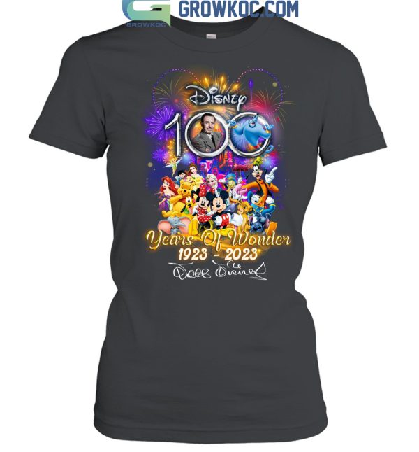 Walt Disney World 100 Years Of Wonder 1923-2023 T Shirt