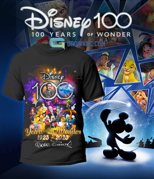 Walt Disney World 100 Years Of Wonder 1923-2023 T Shirt